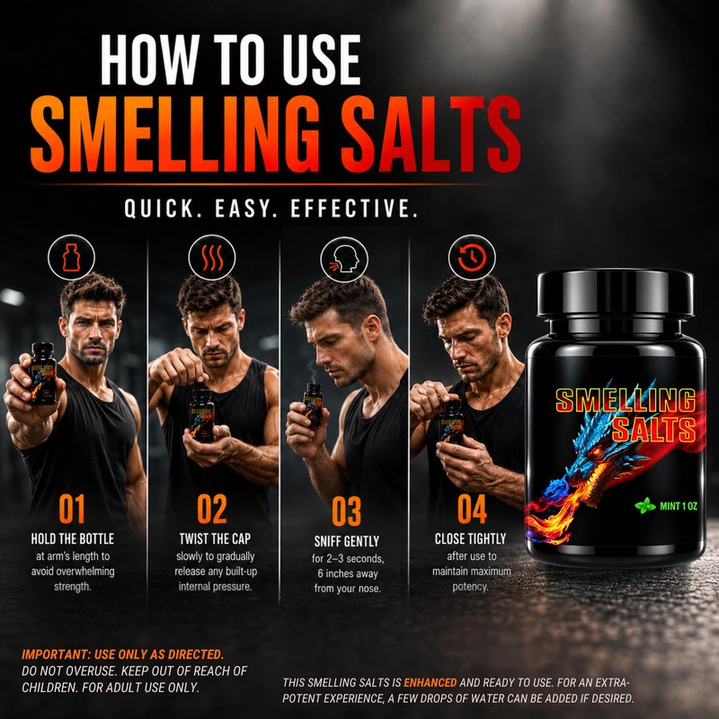 Smelling Salts Wake Up for Athletes Powerlifting 1 OZ Mint