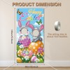 WADORN Happy Easter Photo Door Banner, Easter Bunny Funny Phtography