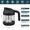 SIXAQUAE Cold Brew Coffee Maker Stainless Steel Strainer Large,Durable Iced