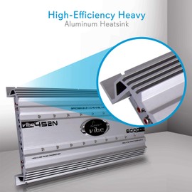 Lanzar Car Audio, Amplifier Car Audio, Car Stereo Amplifier, 6,000 Watt, 4-Channel, Mosfet Amplifier, RCA Input, Subwoofer Bass Control, Power Amp, LED Indicator, Car Electronics