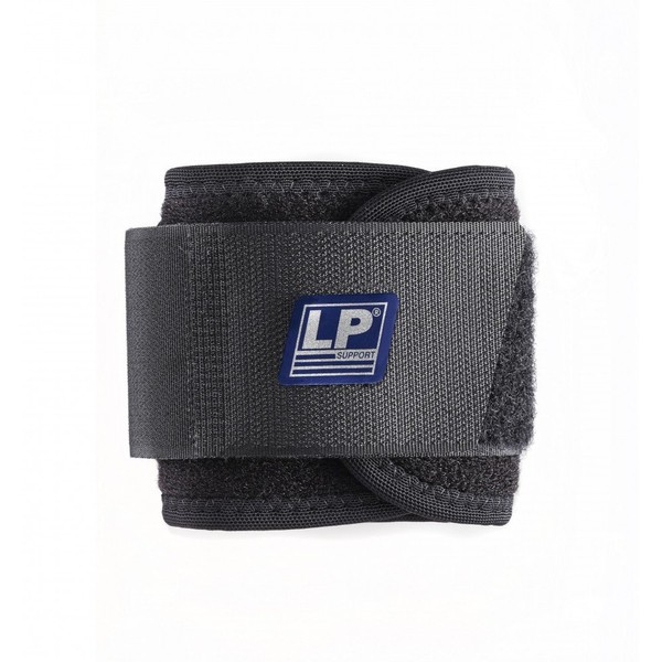 LP Support 753-KM Breathable Wrist Bandage - for Men and Women - Wrist Wraps for Powerlifting, Bodybuilding, Strength Sports, Size: One Size, Colour: 1 x Black