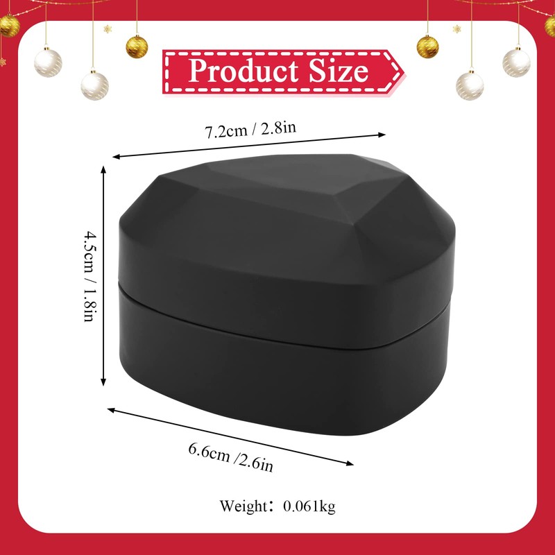 Hileyu Ring Box With Led Light Jewellery Gift Box Engagement