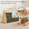 BeBeJoJo Solid Wood Toddler Bookshelf Double-Sided Montessori Kids Bookshelf for