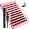 Cluster Lashes Kit Lash Clusters 3D Effect 0.07 30D 8-16mm