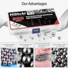 Hilitchi 500 Pcs 11 Size SAE Precision Bearing Steel Ball