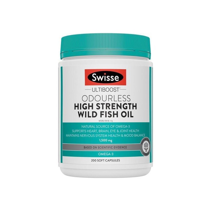 proxy Swisse Odorless Highly Concentrated Fish Oil 1500mg 200 Capsules