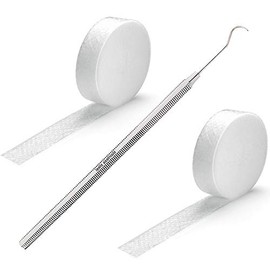 Kosmetex 2 x tamponade for toenails and the nail fold, 1 x cotton hook for tamponing the toe nail, set 1