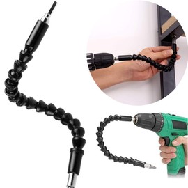 Flexible Extension Drill Bit Shank Holder Shank 1/4 Inch Hex Drill Connector for Electric Drill Metal and Plastic for Computer Casing, Furniture, Electrical, etc