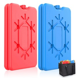 Ice Packs Set of 4 Each 200 ml, Ice Packs for Cool Bag, Reusable Flat Cool Pack, Ice Pack for Lunch, Cool Bag and Cool Box Small, Cool Pack for Cooler Carry Bag, Thin Ice Packs, Extra Flat