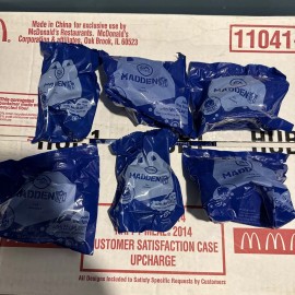 McDonald's 2014 McDonald's EA Sports MADDEN Football Happy Meal Toy Figures Sealed Lot of 6