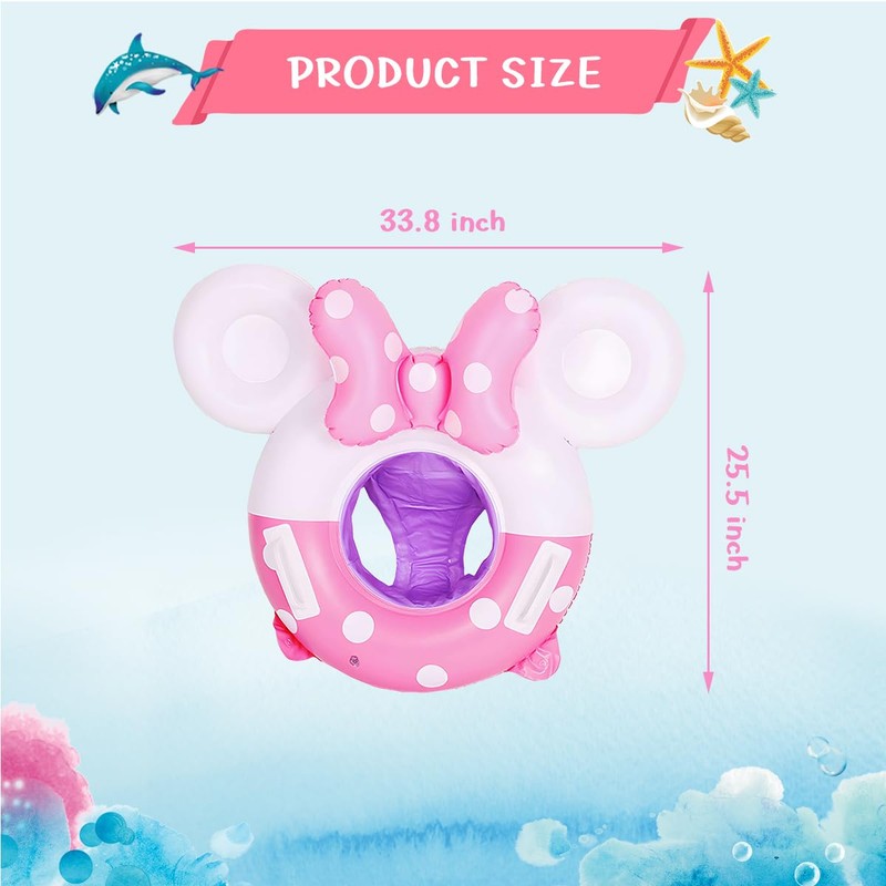 Minnie Swimming Float Swimming Ring Inflatable Pool Floating Round Pool