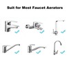 8-Pack Faucet Aerator with Brass Shell 23.5mm(15/16-Inch) Male Bathroom Sink