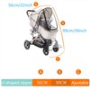 Lehuan Universal Stroller Rain Cover for Pushchair Stroller Buggy Pram