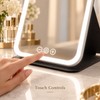 LED Dimmable Makeup Mirror with 3 Color Light Modes, Adjustable
