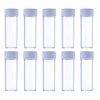 12PCS 25ML Plastic Test Tubes with Screw Caps Sample Bottles