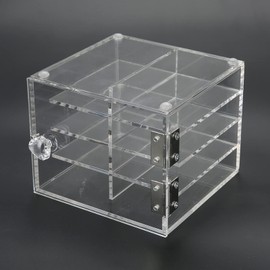 Transparent Makeup Organiser, Eyelash Storage Box, 8 Layers False Eyelash Extension Display Box, Acrylic Eyelash Storage Box, False Eyelash Organizer Tool