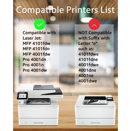 greencycle greencycle 148A with Chip W1480A Toner Cartridge Replacement Compatible for HP 148A Black Toner Cartridge Work with Laser Jet Pro 4001dw 4001dn 4001n MFP 4101fdw 4101fdn Ink Cartridge(2PCS,with Chip)
