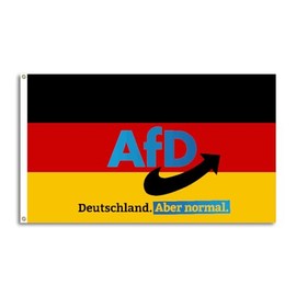 FlagShipper AFD Flag 150 x 90 cm Alternative for Germany AfD Party Fan Item Flag Logo Country Election European Election Bundestag Election for Garden Demonstration