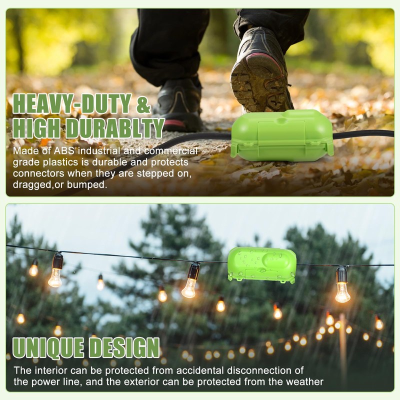 [4-Pack] Outdoor Extension Cord Covers，Waterproof Box and Cord safety housing,