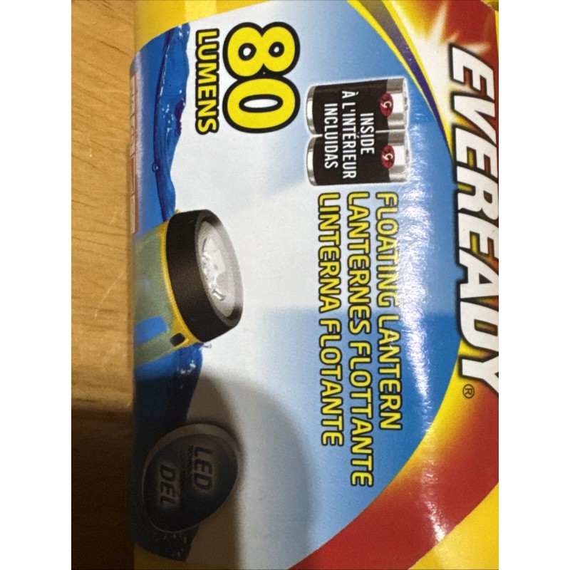 Eveready Readyflex Floating LED Lantern 80 Lm Includes 2 D