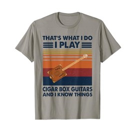 I play Cigar Box Guitar and I know things vintage T-Shirt
