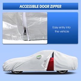 Car Cover Custom Fit for Mazda MX-5 Miata (1989-2025), Migaven Waterproof Full Exterior Cover Sun Rain Protection with Door Zipper and Cotton Lining