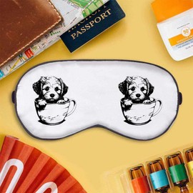 'Puppy in a Cup' Sleep/Travel Eye Mask (EY00020105)