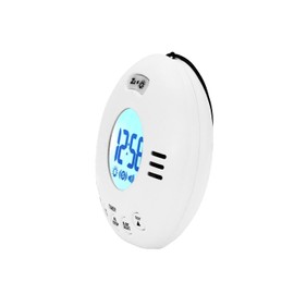 Geemarc Wake 'N' Shake Voyager - Travel Alarm Clock with Vibration - Specialized for Hearing Impaired and Heavy Sleepers - White Colour - UK Version