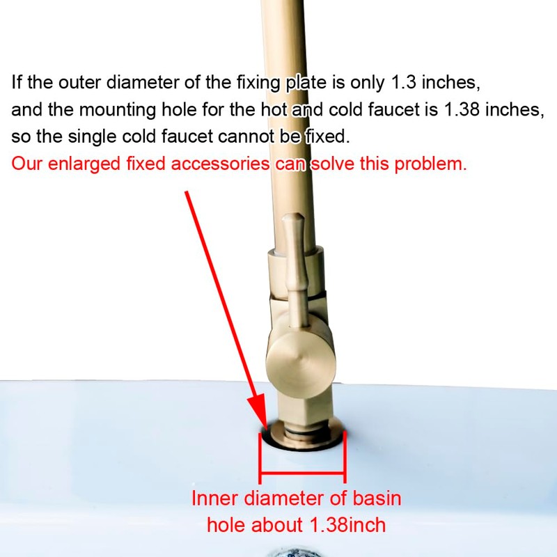 Lock Nuts to Secure Faucet 1/2 Inch Brass for Installation