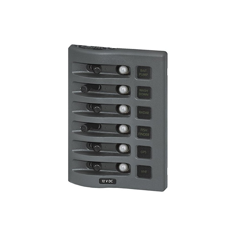 Blue Sea Systems 4376 WeatherDeck Water Resistant Circuit Breaker Panel