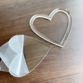 Acrylic Love Heart Cutting Jig Template, Clear Acrylic Router Jig, Woodworking Template