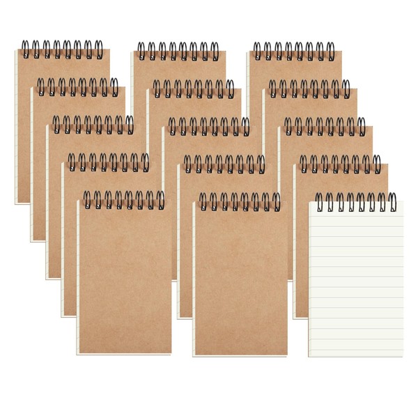 ZMCYN 15 Pcs 3x5 Inch Small Spiral Notebook Pocket Notebooks,