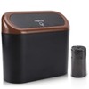 Accmor Car Trash Can with Lid, Mini Auto Trash Bin