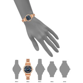 Anne Klein Women's Premium Crystal Accented Bracelet Watch, AK/2928NVRG