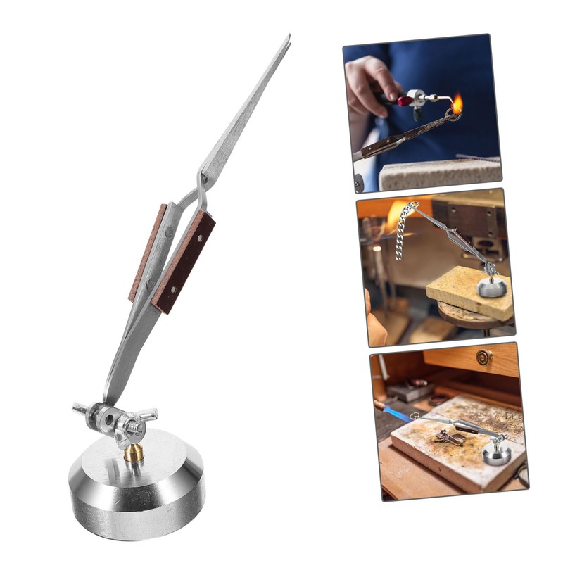 SHINEOFI Third Hand Soldering Tool Non-Slip Base Adjustable Arms and