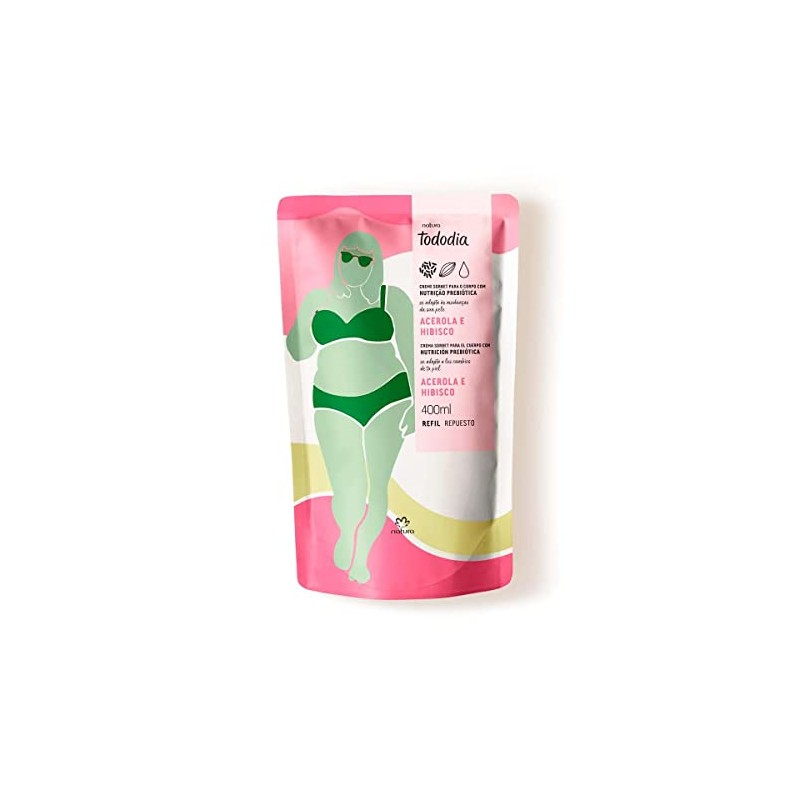 Crema Corporal Acerola Hibisco Repuesto 400ml Natura Tododia