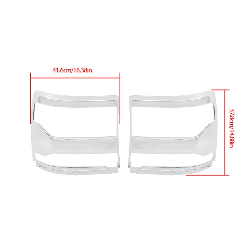 GXYWADY Headlight Bezels Headlight Cover Trim Replacement for 2016-2018 Chevy