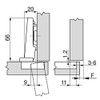 Blum LignoWare 70.255 Clip Standard Hinge 71M2550 Clip Corner Stop