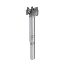 sourcing map Forstner Drill Bits 19mm, Tungsten Carbide Wood Hole Saw Auger Opener Woodworking Hinge Hole Drilling Boring Bit Cutter Gray with Case