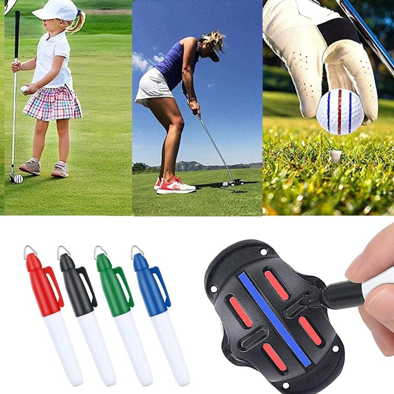 GNAUMORE Golf Ball Liner Template, Golf Ball Alignment Tool Liner,