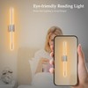 Goosebrite Modern LED Wall Sconces Set of Two, Hardwired Wall