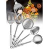 Stainless Steel Cooking Utensils Set - 5 Pcs Metal Professional