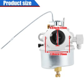 YOFMOO 631921 Carburetor for Tecumseh 631070 631070A 631074 631245 631820 632284 H25 H30 H35 H40 Engine Carb Chipper Shredder Tiller Generator Snow Blower