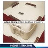 PIT66 Portable Toilets Mounting Bracket Toilets Hold-Down Kit Compatible with