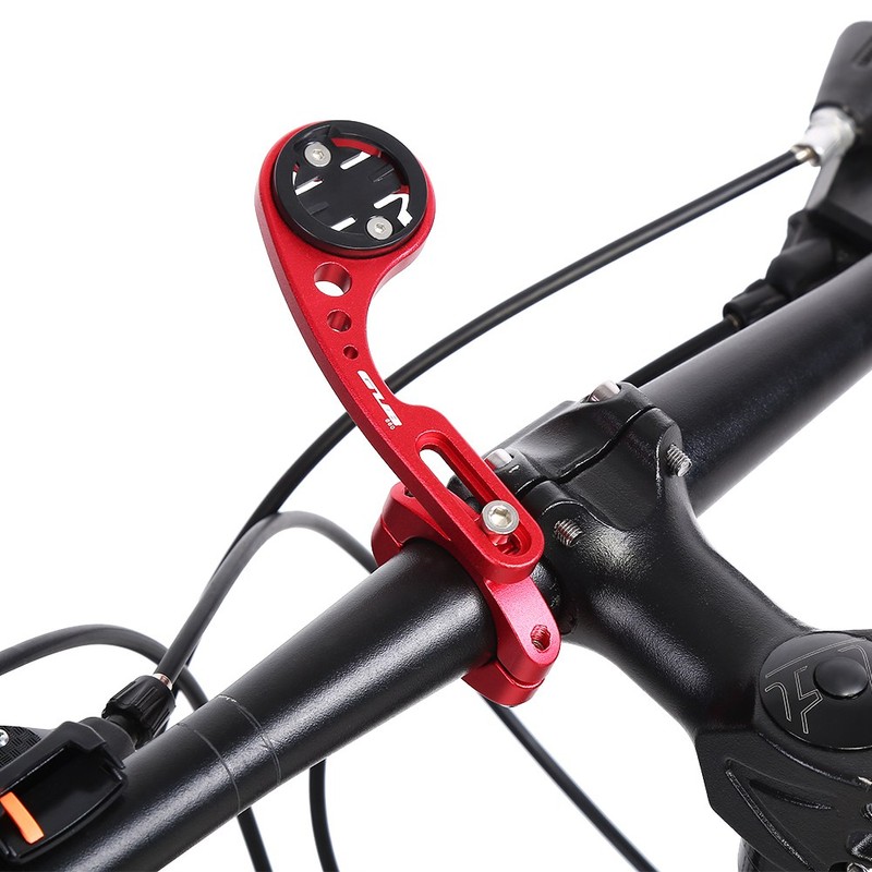 Bicycle Odometer Comupter Aluminium Alloy Extension Mount with Adapters (Red)
