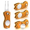 Skylety 4 Pieces Golf Divot Repair Tool with Magnetic Button
