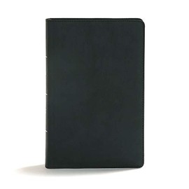 CSB Disciple's Study Bible, Black LeatherTouch, Black Letter, One Year, Reading Plan, Journaling Space, Study Notes and Commentary, Articles, Easy-to-Read Bible Serif Type