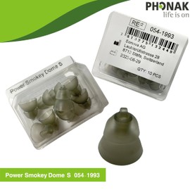 Power Smokey Dome Small for Phonak, Genuine OEM Switzerland Hearing Domes by Sonova, (Small) 054-1993