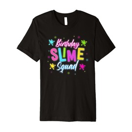 Birthday Slime Squad Slime Party Funny Kids Boys Girls Premium T-Shirt