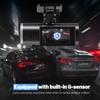 Dash Cam Front and Rear 4K+1080P, Built-in WiFi Dual Car